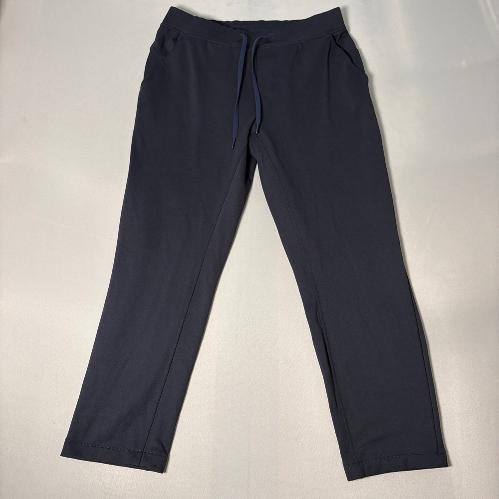 Lululemon Engineered Warmth Jogger Pants Navy Blue Mens Large Wool Blend SKU 598